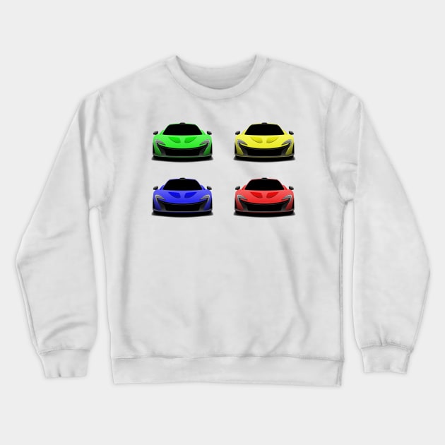 Mclaren P1 - X4 Cars Crewneck Sweatshirt by Car_Designer
